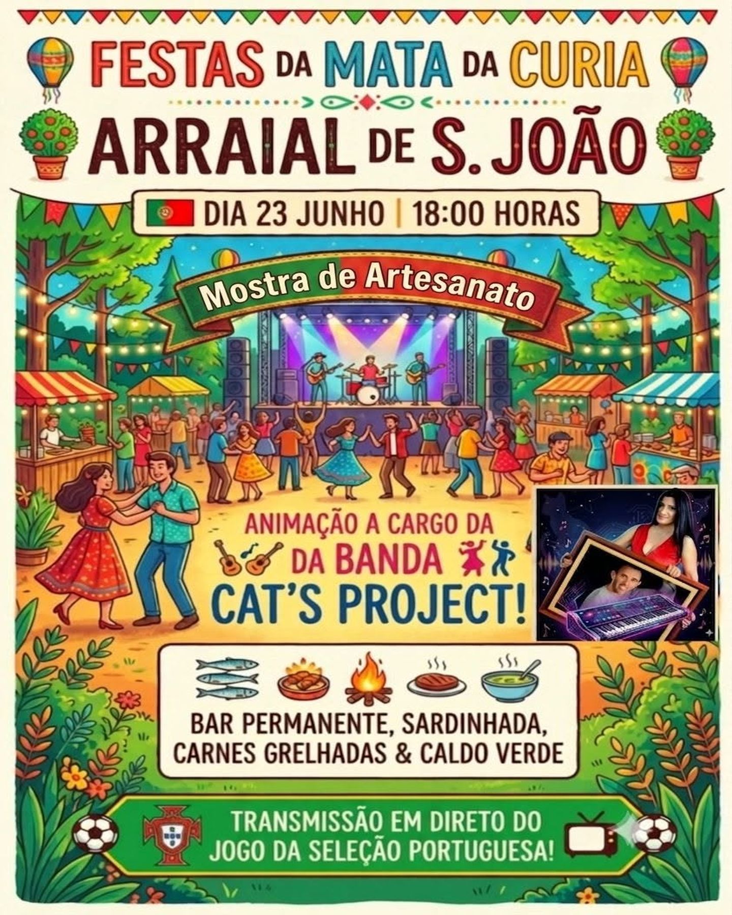 Arraial de S. João - Mata, Tamengos